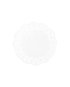 Demmler Tortenspitzen Rose 6 Stück, Weiss, 33 cm