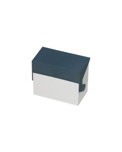 Styro Karteibox Caset A6 quer, Blau/Weiss