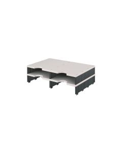 Styro Erweiterungsset Styrodoc Duo C4, Hellgrau/Schwarz, 4 Fächer