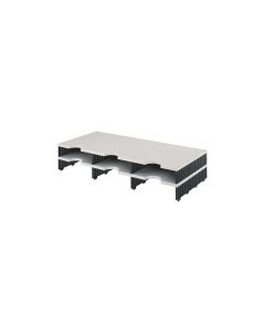 Styro Erweiterungsset Styrodoc Trio C4, Hellgrau/Schwarz, 6 Fächer