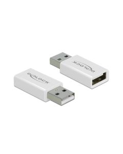 Delock USB-Adapter 2.0, Datenblocker USB-A Stecker - USB-A Buchse
