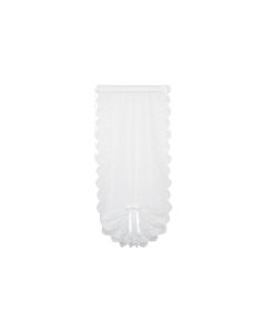 Hubatka Tagvorhang Schwalbenschwanz 45 cm x 120 cm, Weiss