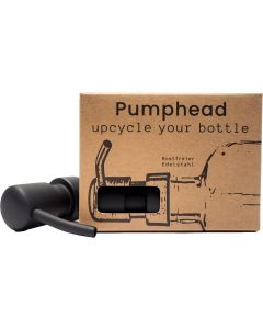 Pumphead Seifenpumpe für Glasgetränkeflaschen Schwarz