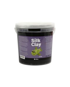 Creativ Company Modelliermasse Silk Clay 650 g,Schwarz