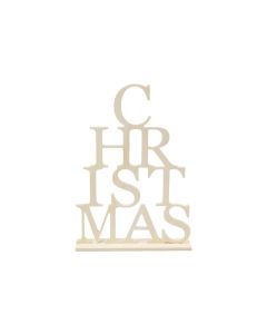Creativ Company Deko Aufsteller Holz Christmas, 29 x 21 cm