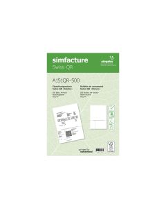 Simplex Einzahlungsschein Simfacture Swiss QR Recycling 500 Blatt