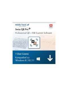 Mobiletrend Swiss QR Scanner Pro + ESR ESD, Voll, 1 User, DE/FR/EN/IT