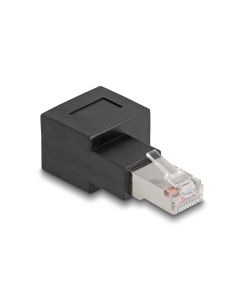 Delock Winkeladapter 90° RJ45 nach rechts, Cat.6A 1 Stück