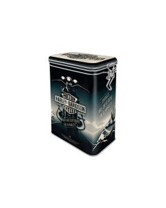 Nostalgic Art Vorratsdose Harley Davidson 1.3 l, Grau/Schwarz/Weiss