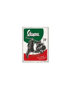 Nostalgic Art Haftmagnet Vespa 1 Stück, Rot/Schwarz/Weiss