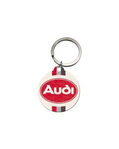 Nostalgic Art Schlüsselanhänger Audi Logo Ø 4 cm, 1 Stück, Mehrfarbig
