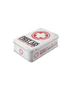 Nostalgic Art Medikamentenbox First Aid Rot/Schwarz/Weiss