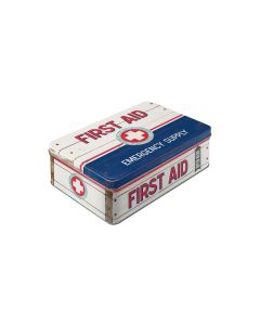 Nostalgic Art Medikamentenbox First Aid Blau/Rot/Weiss
