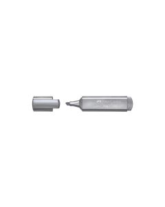 Faber-Castell Textmarker 1546 Shiny Silver, Metallic