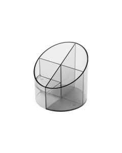 Helit Stiftehalter Cross Economy Grau/Transparent