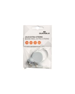 DURABLE Ausweishalter Jojo Extra Strong mit Clip, Grau