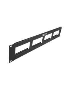 Delock Patchpanel Easy 45 4 x 90.5 x 45.2 mm, 2 HE 19 Rack