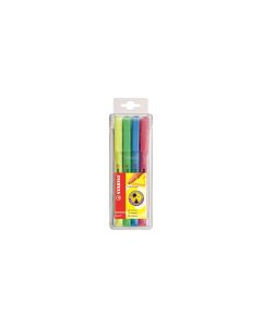 STABILO Textmarker Flash 4er Etui