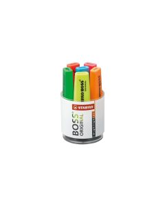 STABILO Textmarker Boss Pastell 6 Stück, Mehrfarbig
