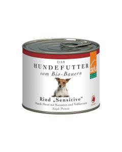 defu Nassfutter Menü Sensitiv Bio Rind, 200 g