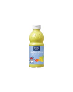 LEFRANC Acrylfarbe Glossy 500 ml, Zitronengelb