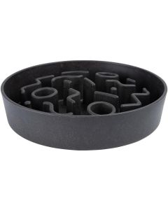 District 70 Bambusnapf Bamboo Dog Slow Feeder Ø 28 cm, Dunkel-Grau