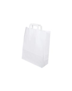 ELCO Geschenktasche mit Flachhenkel 32 x 13 x 41 cm, Weiss