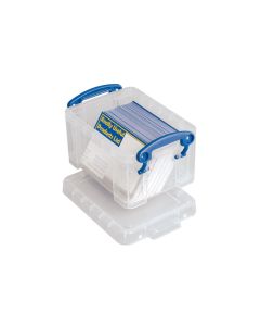 Really Useful Box Aufbewahrungsbox 0.3 Liter, Transparent