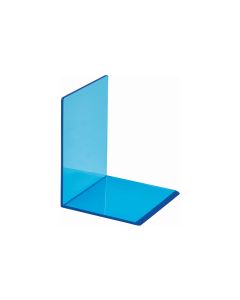 Maul Buchstütze aus Acryl Neon 10 x 10 x 13 cm, Blau, 2 Stk.