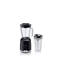 Braun Standmixer PowerBlend 1 JB 1050 BK, Schwarz/Transparent