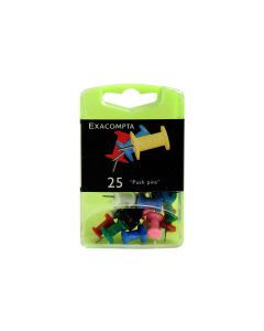 Exacompta Reissnägel Push Pins, 25 Stück, assortiert