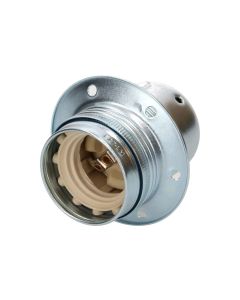 Max Hauri Lampenfassung E27 Randmantel Chrom, M10 x 1