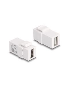 Delock Keystone-Modul USB 2.0 A Weiss