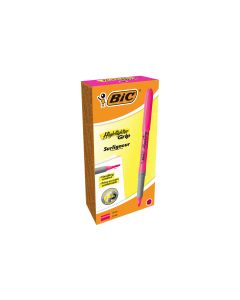 BIC Textmarker Brite Liner Grip 12 Stück, Pink
