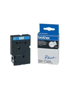 Brother Beschriftungsband TC-203 Blau auf Weiss