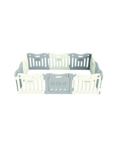 BABY CARE Laufgitter Melange Grey 2.19 m x 1.47 m x 63 cm