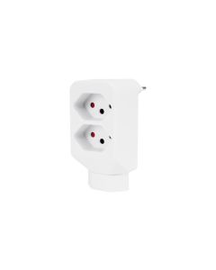 STEFFEN Mehrfachadapter 2 + 1x T13, Weiss