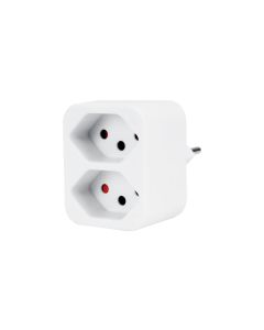 STEFFEN Mehrfachadapter 2x T13, Weiss