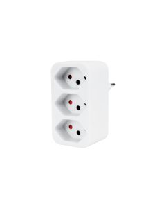 STEFFEN Mehrfachadapter 3x T13, Weiss