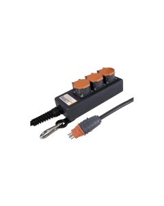 STEFFEN Industrie-Steckerleiste Professional 3x T15 IP55, 3 m