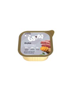 WOW Nassfutter Senior Ente Schale 150g