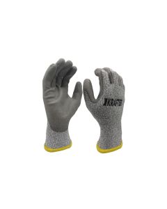 Krafter Schnittschutzhandschuh Klasse B, Nylon M, Grau, 1 Stück