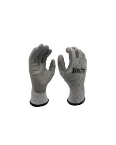 Krafter Schnittschutzhandschuh Klasse B, Nylon XL, Grau, 1 Stück