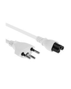 FURBER.power Netzkabel C5-T12 3.0 m Weiss