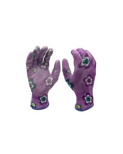 Krafter Gartenhandschuh Polyester, 9/L, Lila/Mehrfarbig