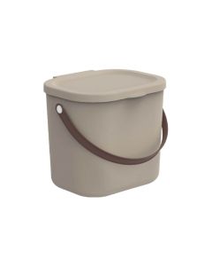 Rotho Aufbewahrungsbox Albula 6 l, Cappuccino