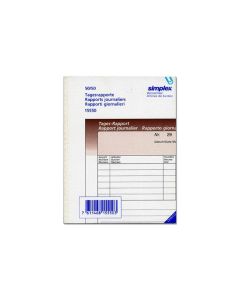 Simplex Durchschreibebuch A6 50 x 2 Blatt Tages-Rapport