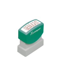 Xstamper Stempel Gebucht, Rot