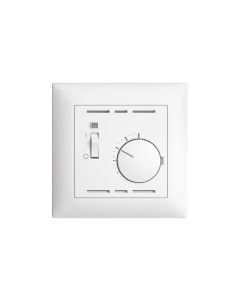 Feller EDIZIOdue Raumthermostat UP mit Schalter, Weiss
