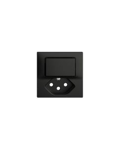 Feller EDIZIOdue Abdeckset Kleinkombi T13 Schwarz